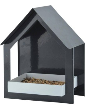 Kŕmidlo pre vtáky FEEDER biele/čierne