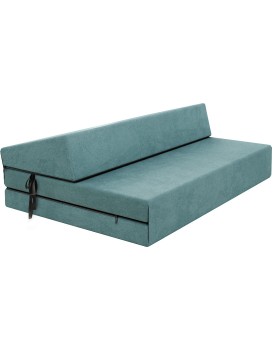 Skládací matrace a pohovka SUZI COMFORT TRINITY 121 cm tyrkysová