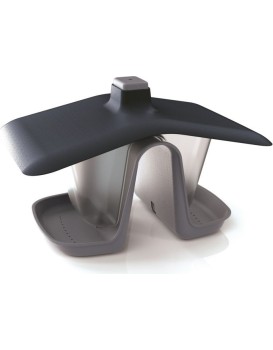 Dvojité kŕmitko pre vtáky BirdieMeal 28 cm sivý kameň