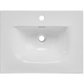 Keramické zápustné umývadlo Sky 61 cm biele