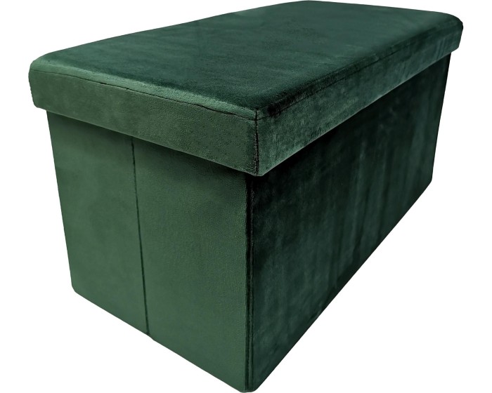 Skládací taburet PERFECT DUO 60x30 cm tmavě zelený