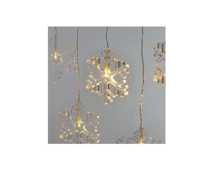 LED vánoční závěs Snowflakes 84 cm teplá bílá