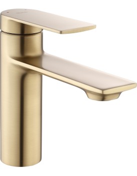Nízká umyvadlová baterie Rea Storm matná zlatá