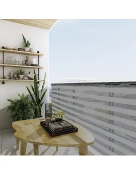 Záhradná zástena Blair 1400x1000 cm sivá/biela