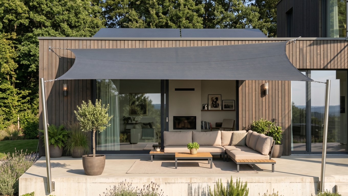 Výber vonkajšieho tienenia: slnečníky, zásteny a clony prehľadne a bez chýb