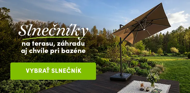 Vytvorte si príjemný tieň a pohodovú atmosféru na záhrade aj teras.