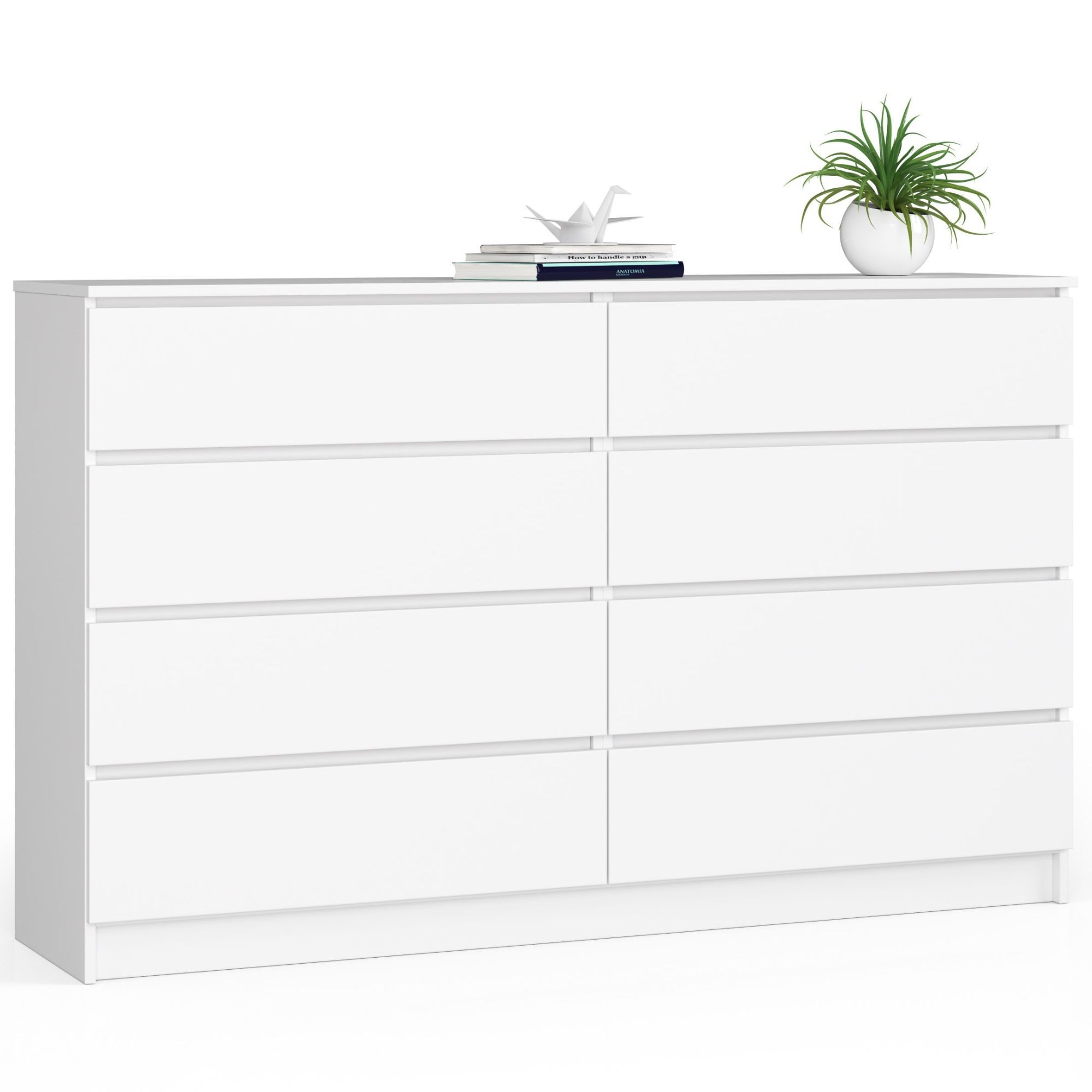Ak furniture Komoda Inbia K 160 cm biela