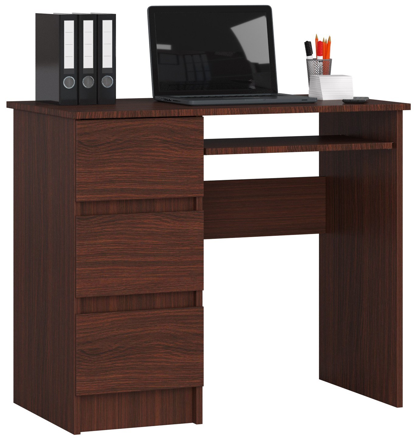 Ak furniture Písací stôl A-6 90 cm wenge ľavý