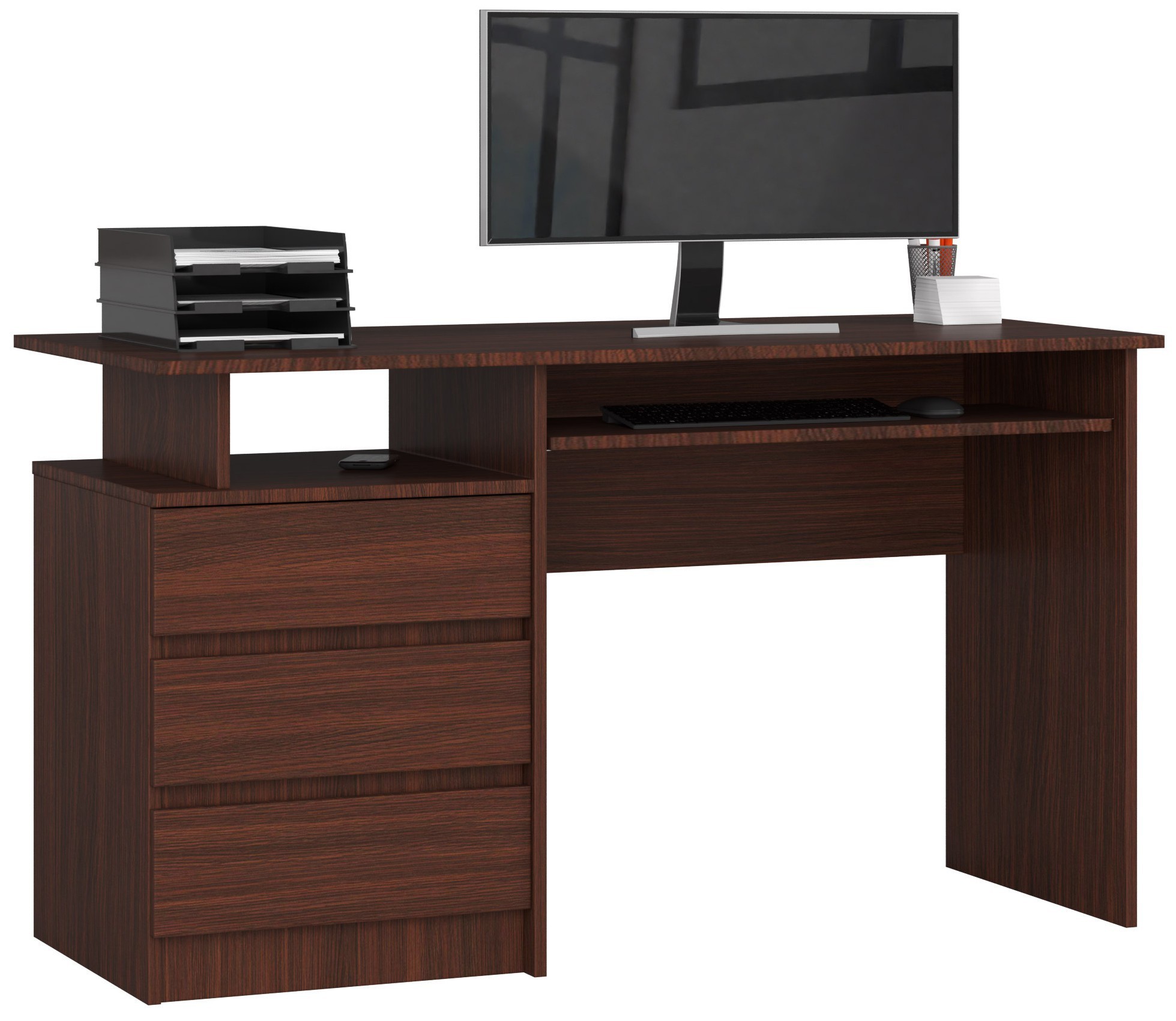 Ak furniture Volně stojící psací stůl CLP 135 cm wenge