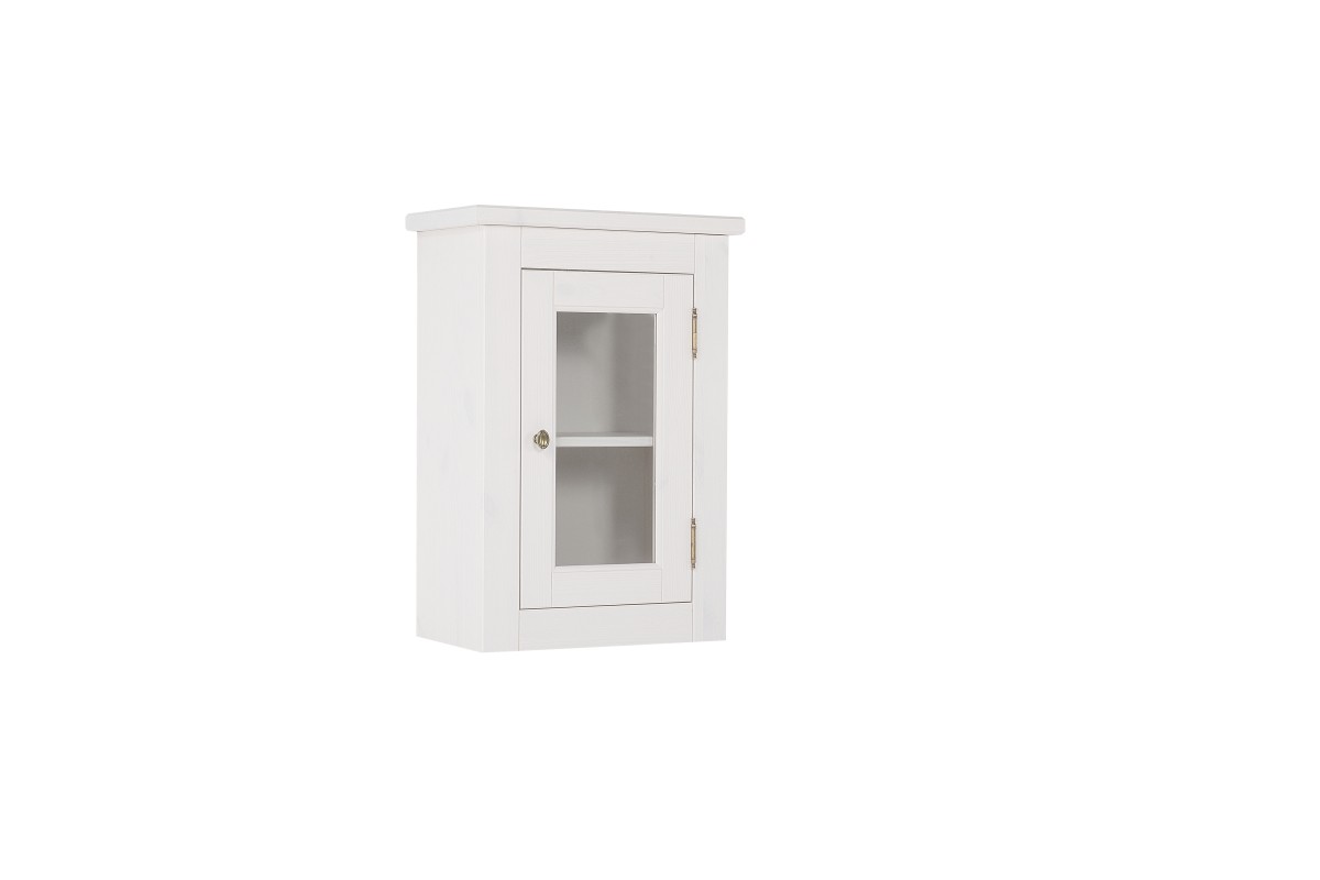 E-shop Kúpeľňová skrinka Romantic 830 1D biela borovica