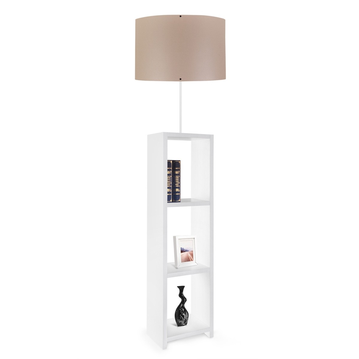 Opviq Stojaca lampa AYD béžová/biela