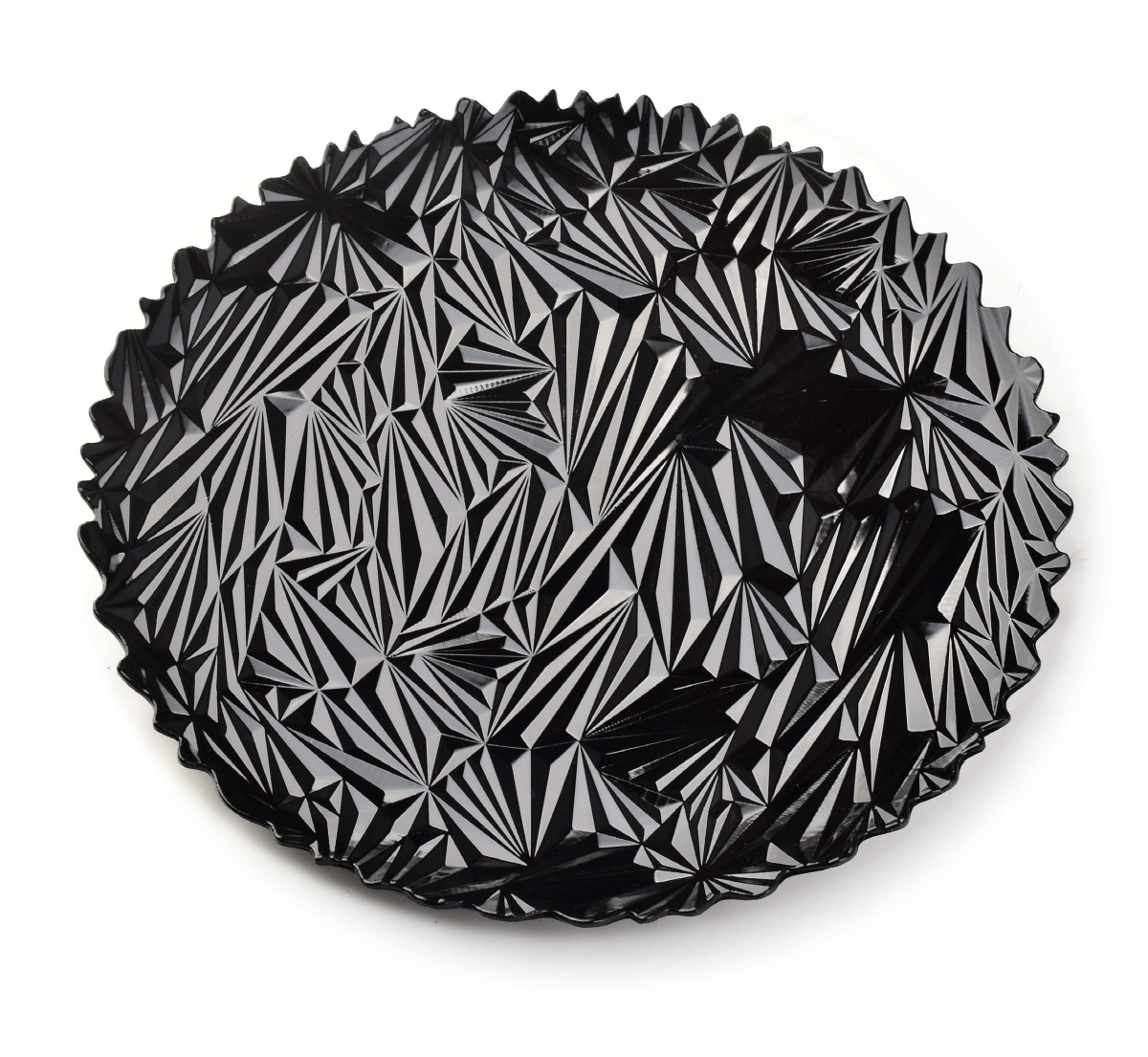 E-shop Dekoratívny tanier Blanche Colours VI 33 cm čierny