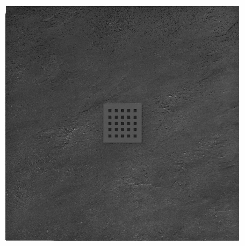 Sprchová vanička Black Rock 90x90 cm čierna