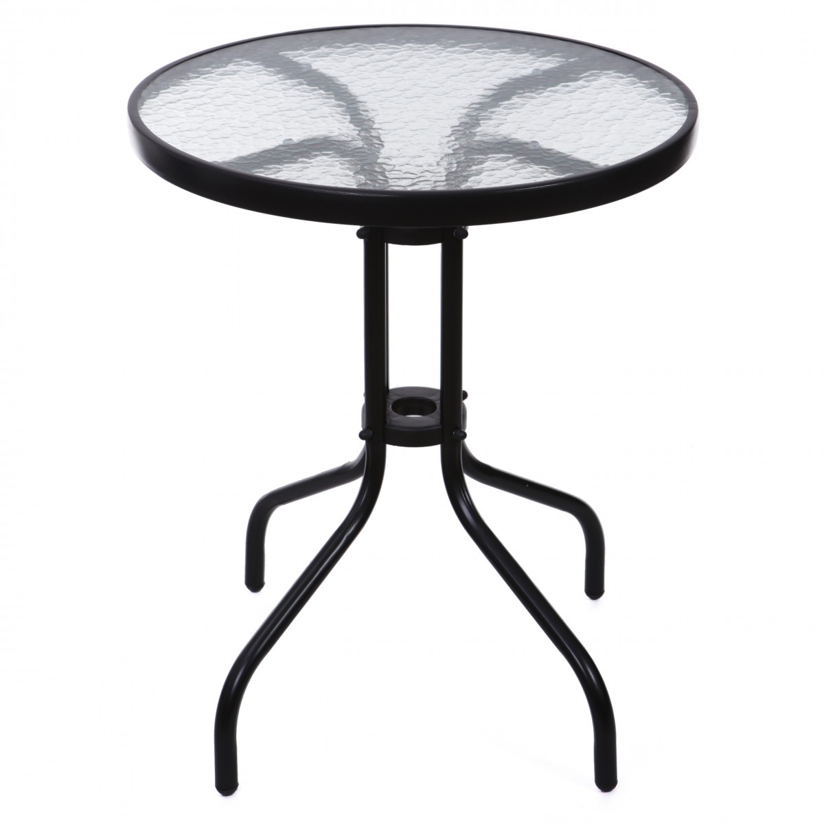 MultiGarden Záhradný stolík 60 cm čierny
